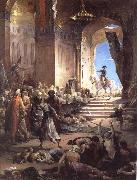 Henri Levy Bonaparte at the Great Mosque in Cairo painting